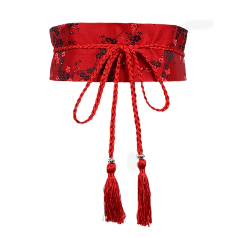 xiangbao Vintage Hanfu Girdle Belt Chinese Elegant Tie Belt for Wrap