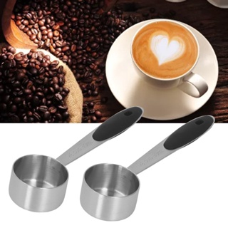 1pc, Measuring Coffee Scoop, 304 Stainless Steel Coffee Graduated Measuring  Spoon, Milk Powder Spoon, Seasoning Spoon, Measuring Spoon Set,Coffee Bean