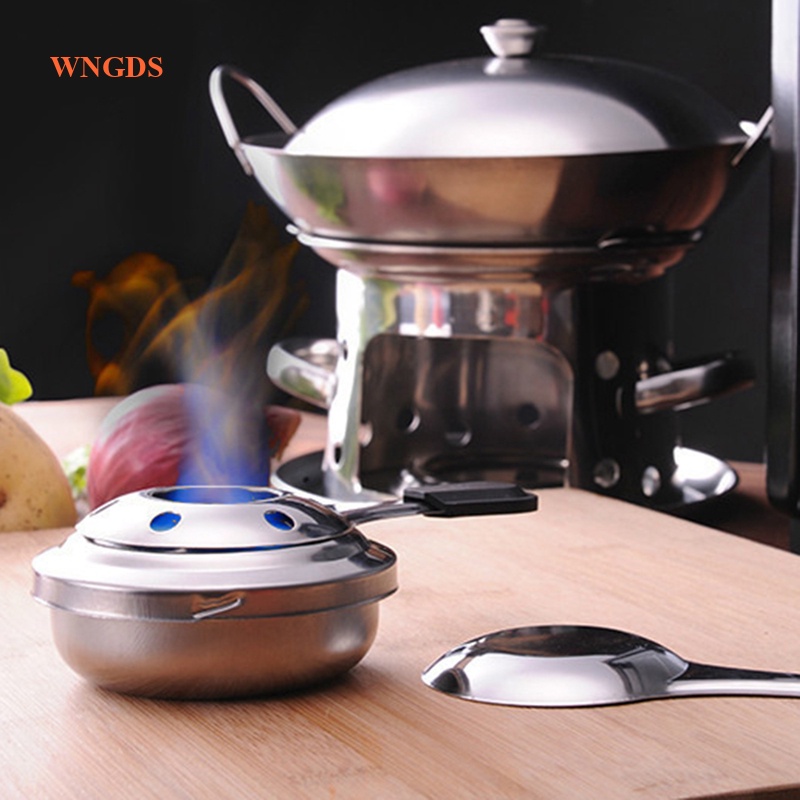 Stainless Steel Fondue Burner Alcohol Stove Burner Portable Mini Fondue