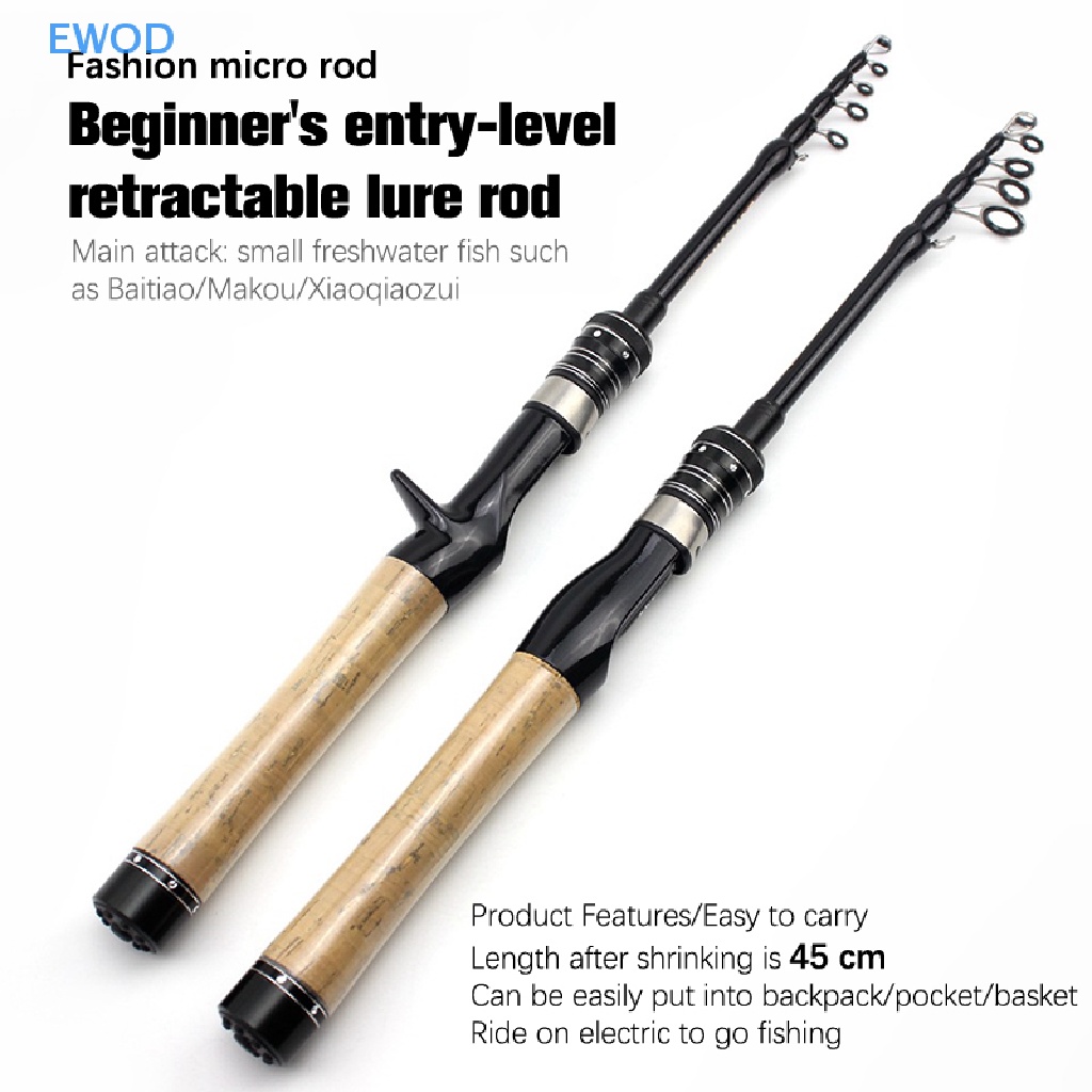 EWOD Ultra light ul power Telescopic Fishing Rod Spinning Rod Lure ...
