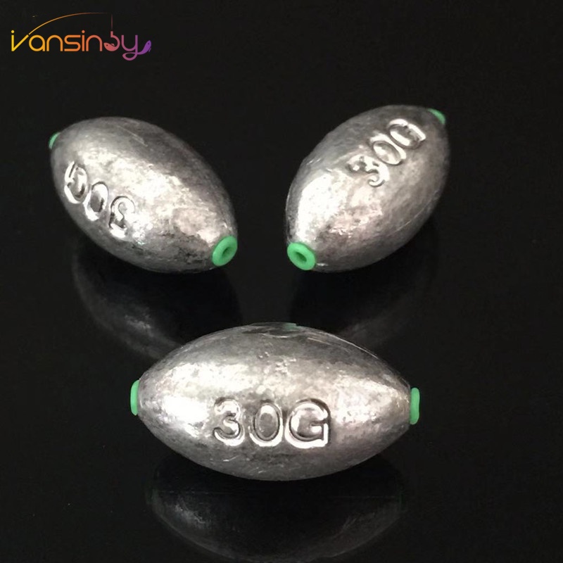 1pcs Fishing Egg Lead Weights Drop Bass Weights Sinker Tackle Saltwater