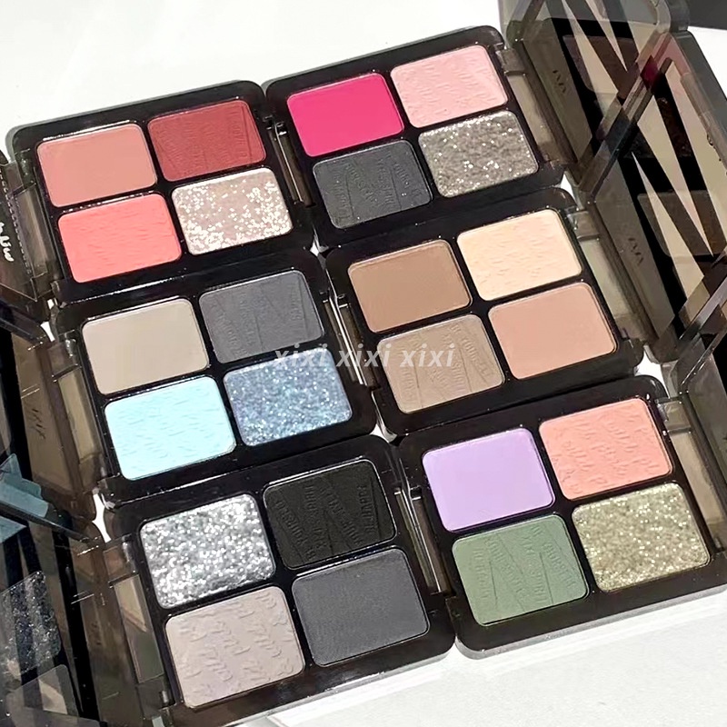 xixi FourColor Eyeshadow Palette Earth Color Purple Green Blue