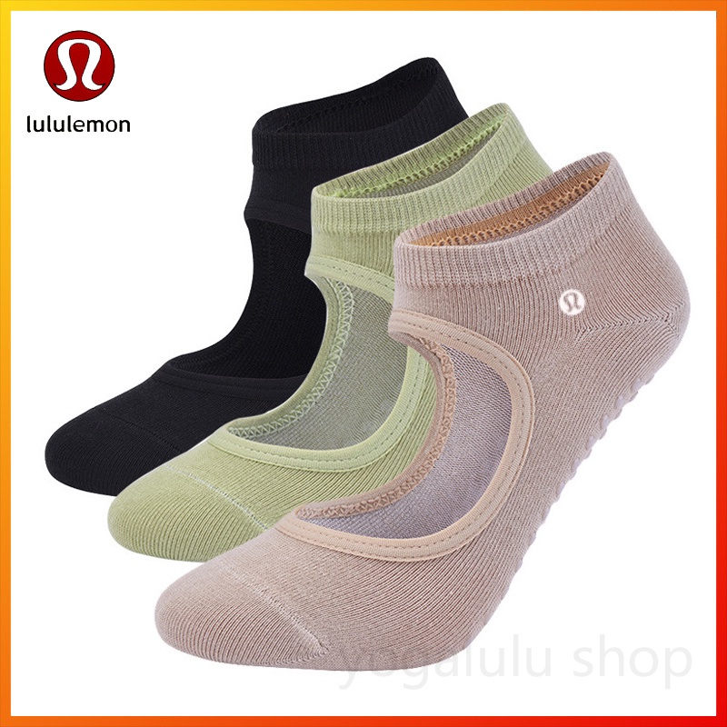 Lululemon New Women's Yoga Sports Socks Non slip Summer Thin Yoga Fitness Socks pilates Fitness