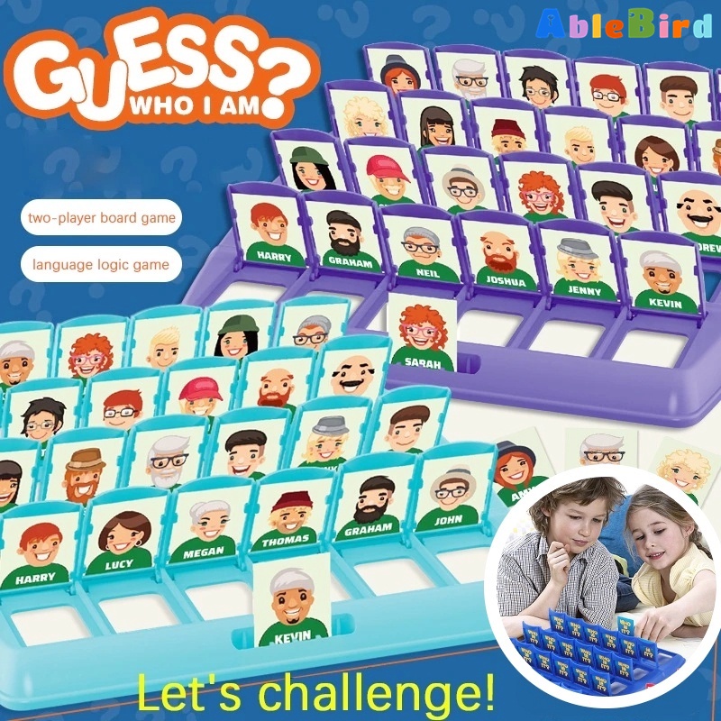 Guess Who I Am Card Game Interactive Board Games TwoPlayer Board Character Logical Reasoning