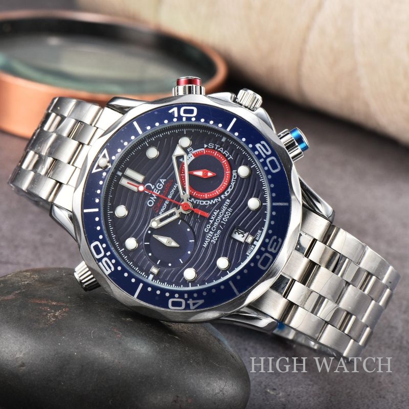 Men's Watch Quartz Casual 40MM Multifunctional Rotating Dial Three ...