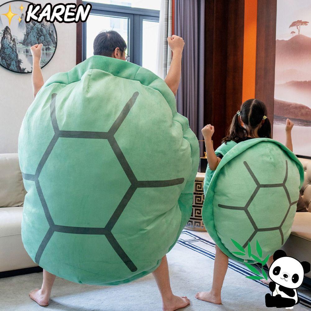 KAREN Turtle Shell Plush Toy Funny Creative Stuffed Soft Tortoise ...