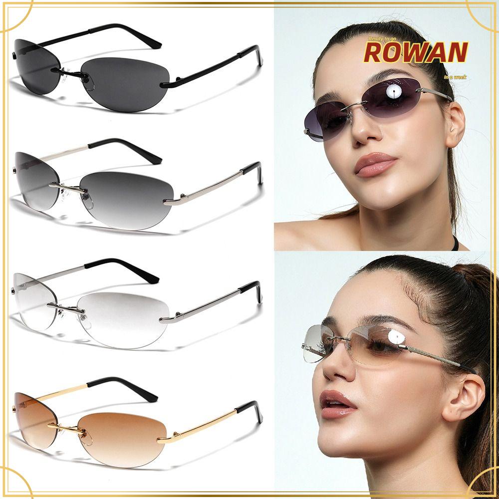 Rw Home Y2k Sunglasses 2022 Fashion Rimless Goggles 2000s Punk