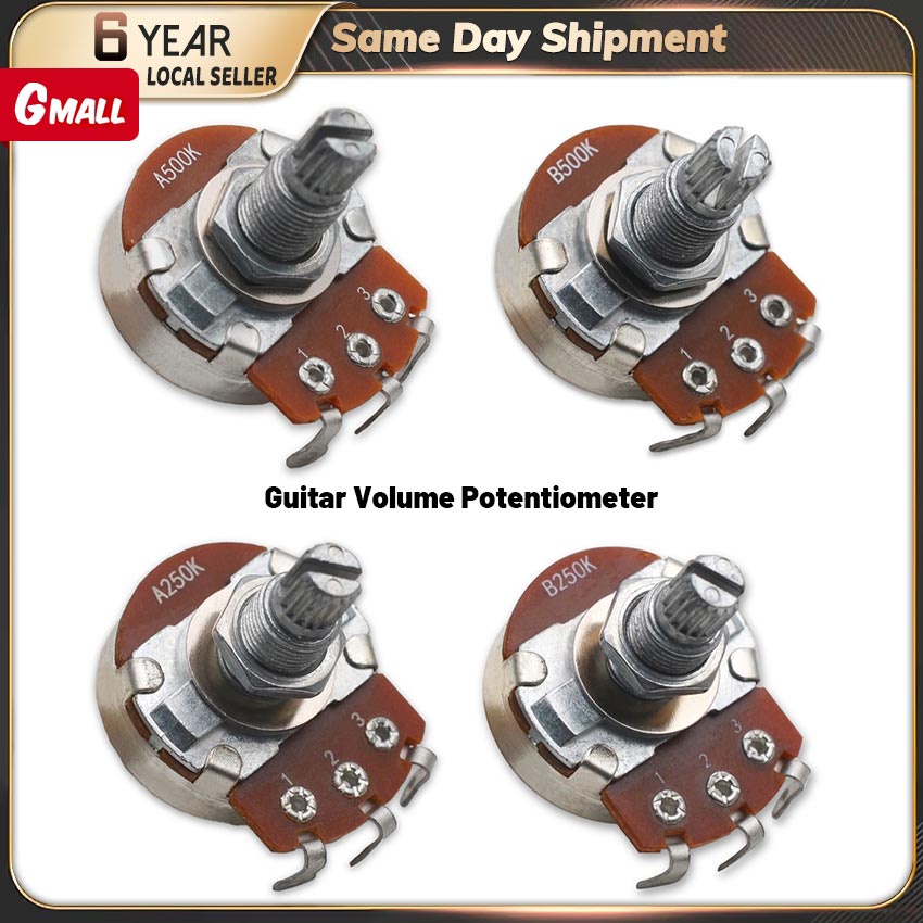 【Fast Delivery】 Guitar Potentiometer 250K Or 500K Ohms For Volume Tone