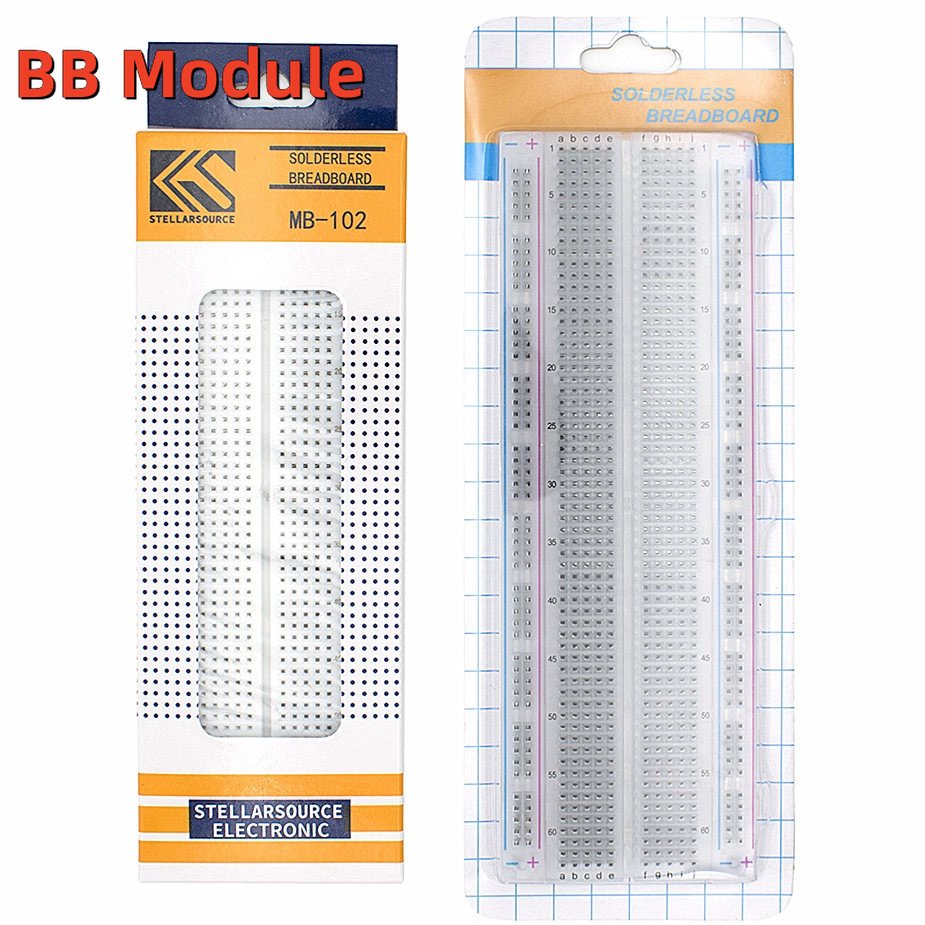 MB-102 White/Transparent Breadboard 830 Point Solderless PCB Bread ...