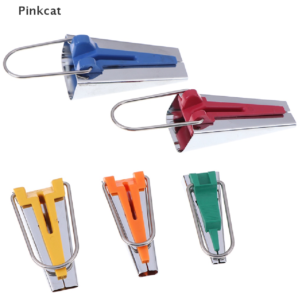 Pinkcat 5 Size Fabric Bias Tape Maker Tool Sewing Quilg 6mm 9mm 12mm ...