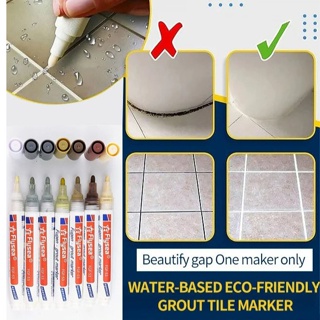 Color Pen White Tile Refill Grout Pen Tile Repair Bathroom Porcelain  Filling Waterproof Mouldproof Cleaner Agents Paint P2N1