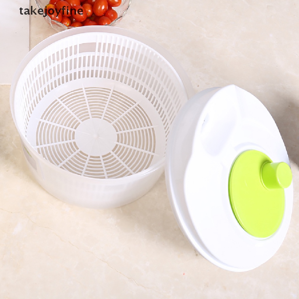TFPH Plastic Large Salad Spinner Leaf Dryer Lettuce Veg Drainer