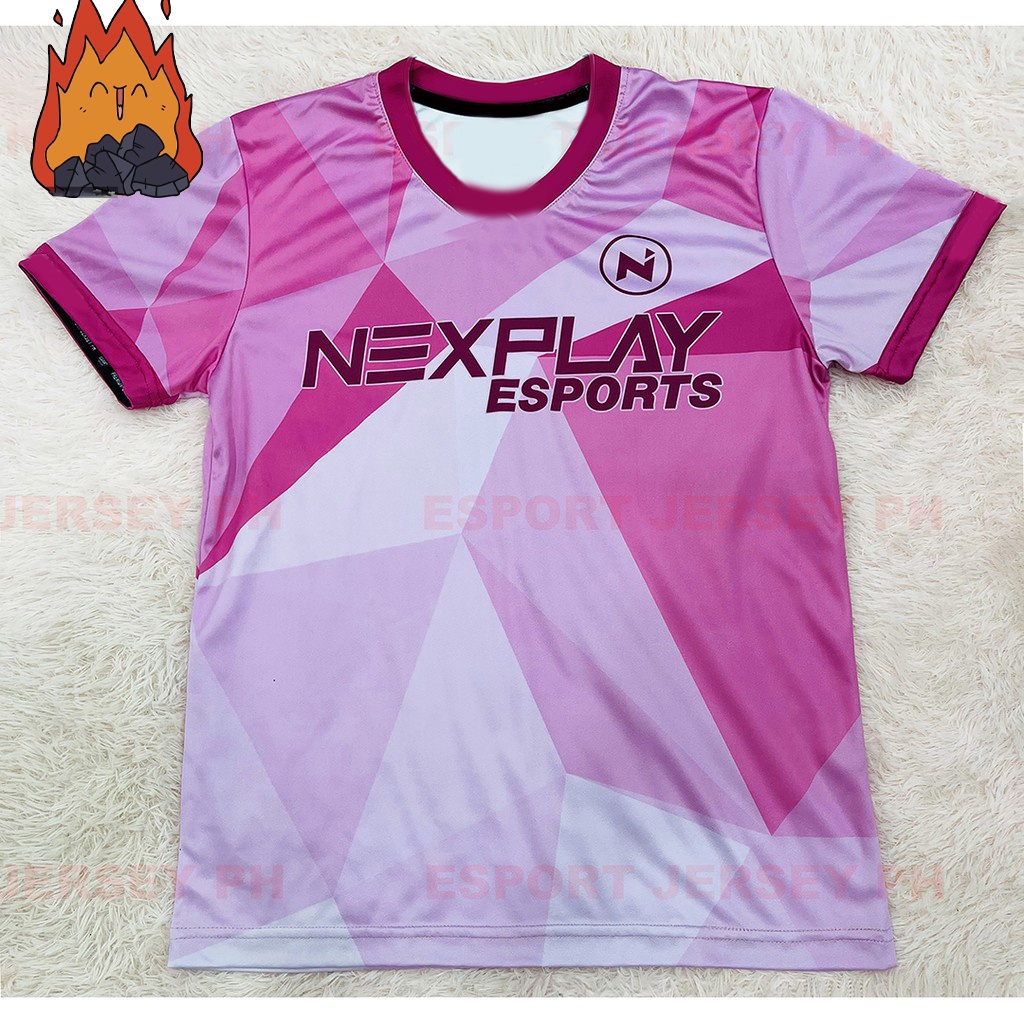 NXP NEXPLAY ESPORT JERSEY PINK T Shirt Full Sublimation 3D T Shirt Summer Short Sleeve Tee Shopee Philippines