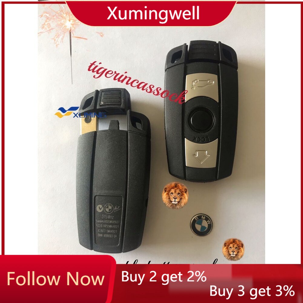 Updating BMW 3B smart key shell to replace E90E60E87E92 etc. & 1 5 3 6 ...