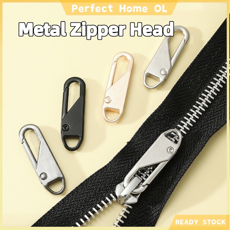 Metal Zipper Head for Bags Universal Fit Metal Zipper Lock Head Metal