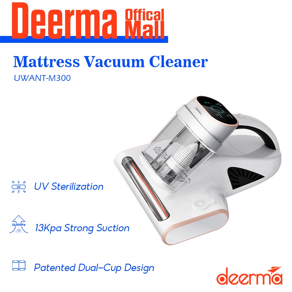 Deerma Uwant Dust Mite Vacuum Cleaner Visual Double Dust Cup Ultrasonic