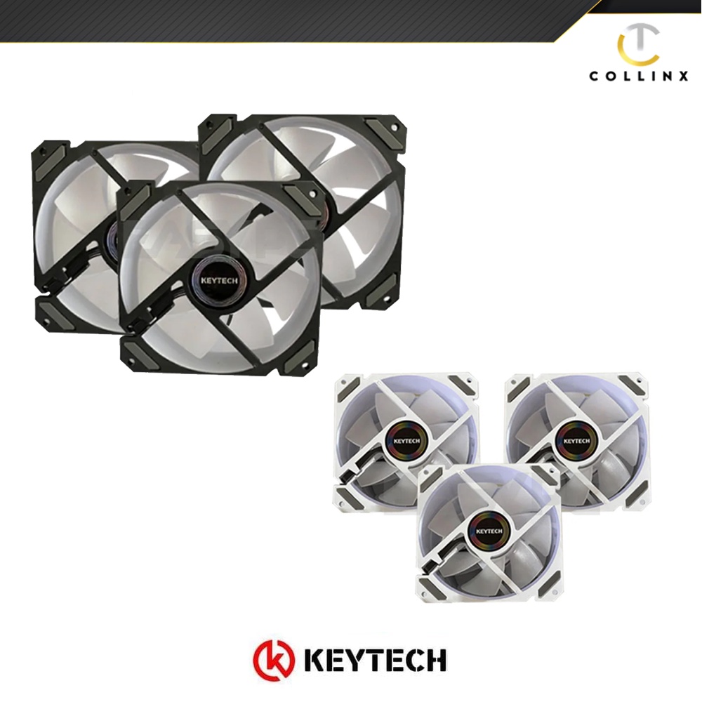 Keytech Tornado - 3 Fans with Remote and Hub | 120mm Chassis Fan ...
