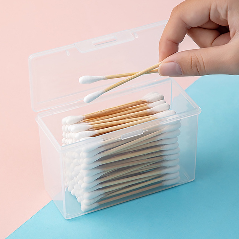 Acrylic Cotton Pads Organizer Dispenser Cotton Buds Balls Organizer