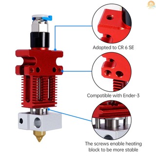CR6 SE Vollmetall Hotend Upgrade Kit – Bimetall Heatbreak & Gehärtete Stahldüse Für Besseren 3D-Druck