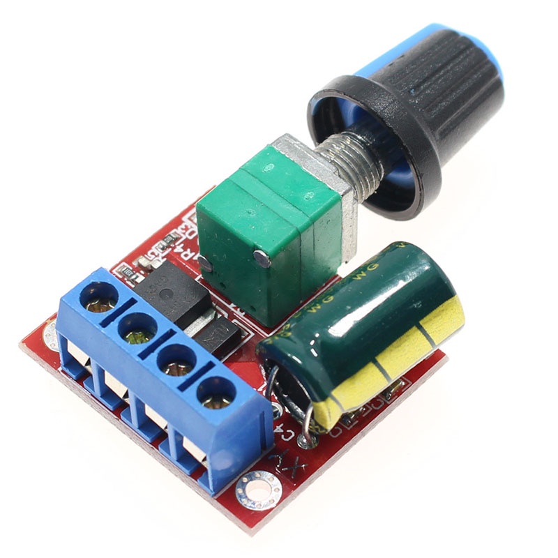 Mini 5A 10A 90W PWM 4.5V-35V DC Motor Speed Controller Module DC-DC 12V ...