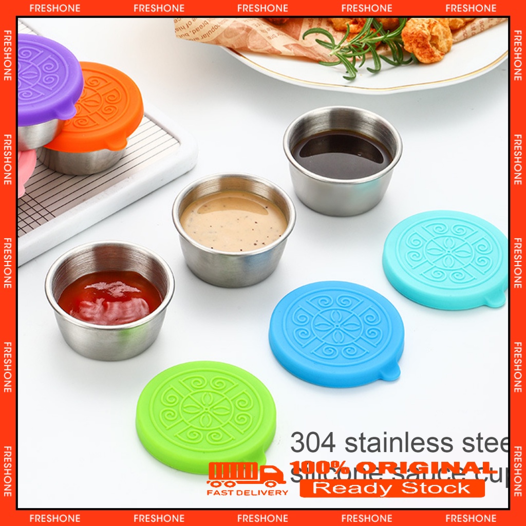 FreShone 1 Set Easy to Clean Condiment Cup Daily Use Lunch Bento Box