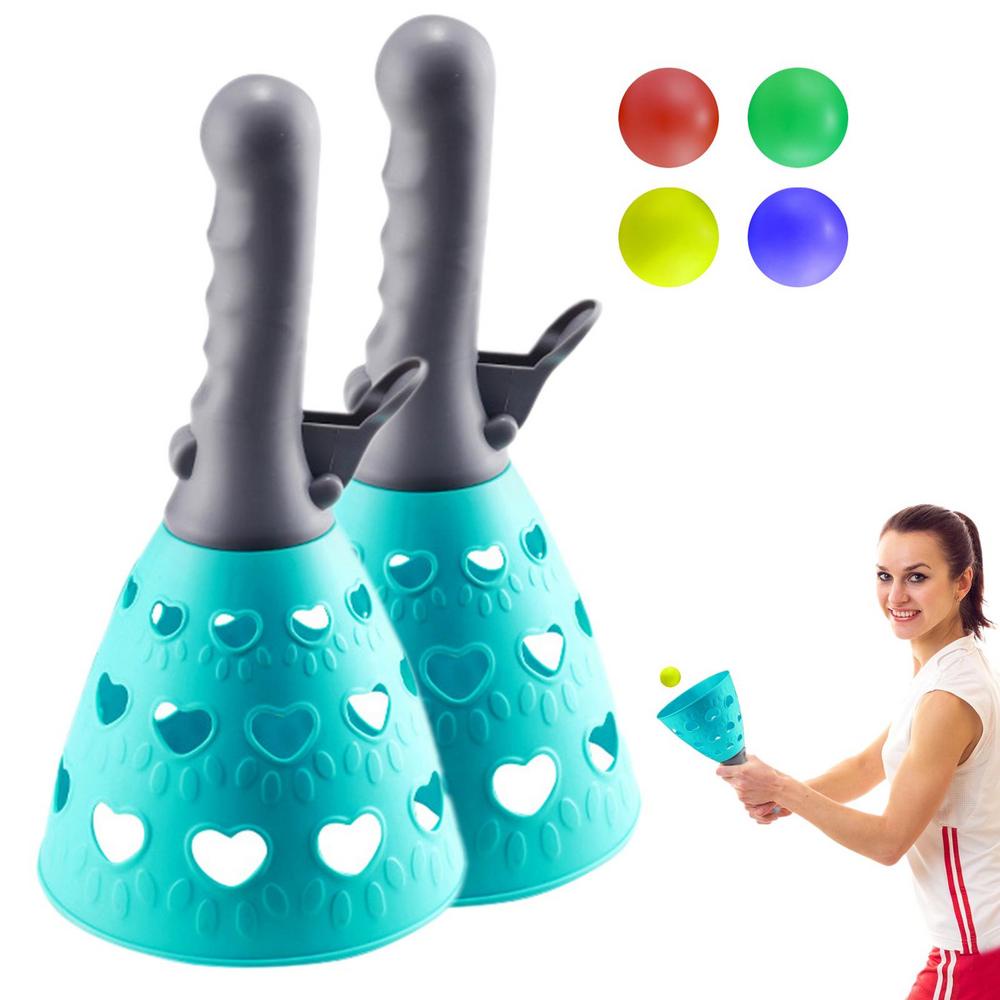 Outdoor Sports Games Children Throwing Catching The Ball Set Parent