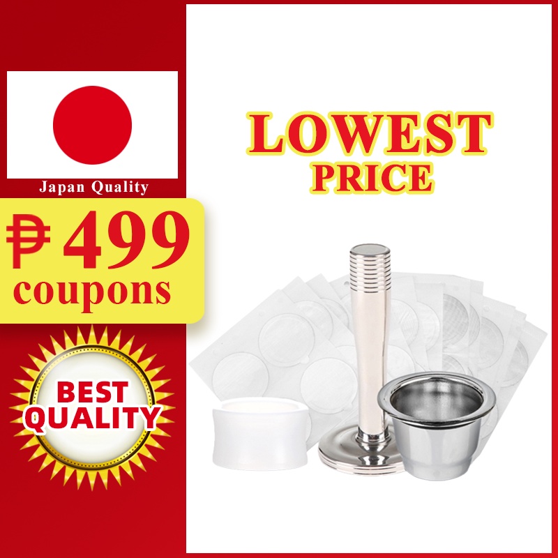 B Coffee/ Nespresso/LaHome Capsule Coffee Machine Refillable Coffee  Capsules Cup Pod Stainless Steel