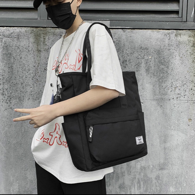 On Sale Ins Japanese Fashion Tote&Shoulder Bag Nylon Boys Waterproof ...