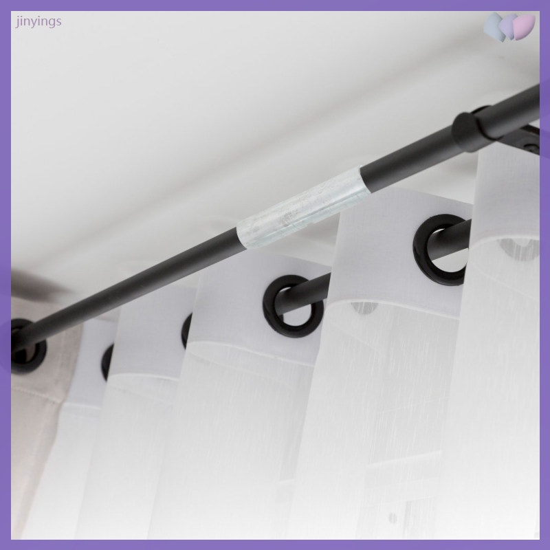 2pcs Rod Corner Adjustable Wrap Around Curtain Heavy Duty Hinged Curtain Rod That Attaches To