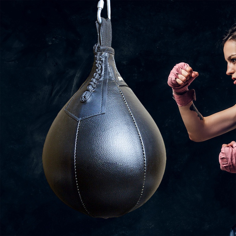 COOLSY PU Leather Boxing Ball,Speed Ball Gym MMA Boxing Sports Pear ...