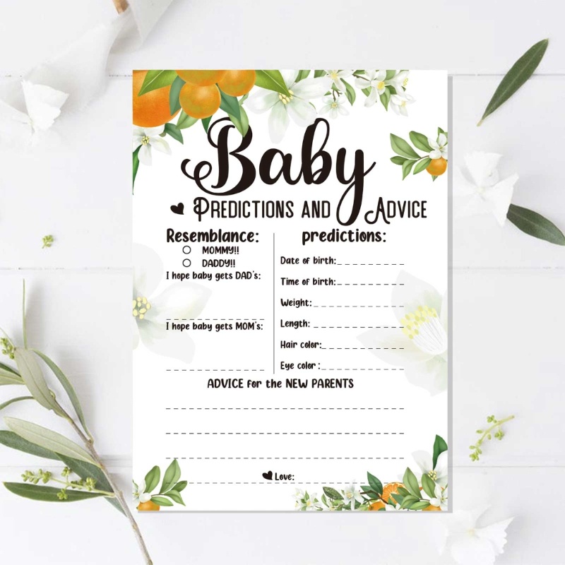thumbnail image 2 of Baby Shower Advice Cards - 25 Prediction Game Cards For New Parents 2 of 13