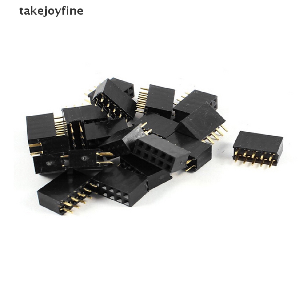 thumbnail image 2 of 10PCS 2x10 20Pin 2.54mm Double Row Female Straight Header – Pitch Socket Pin Strip – GCSUPERMARKET 2 of 5