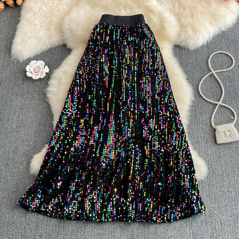 Women's Asymmetrical Tie-Dye High-Waist Slim Long Skirt – Vintage Style With Stretch, Perfect For Fall & Winter Daily Wear