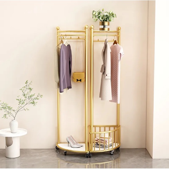 Entryway Clothing Rack Clothes Organizer Coat Rack with Bottom Rack