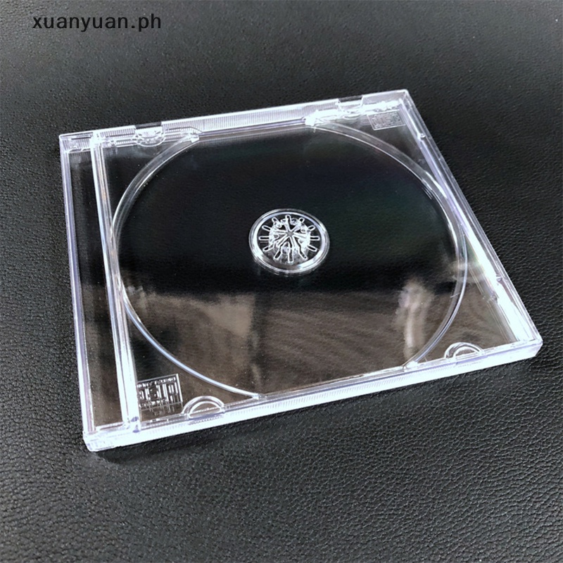 XUAN Transparent Plastic Single Piece Disc Case CD Case Thickened CD ...