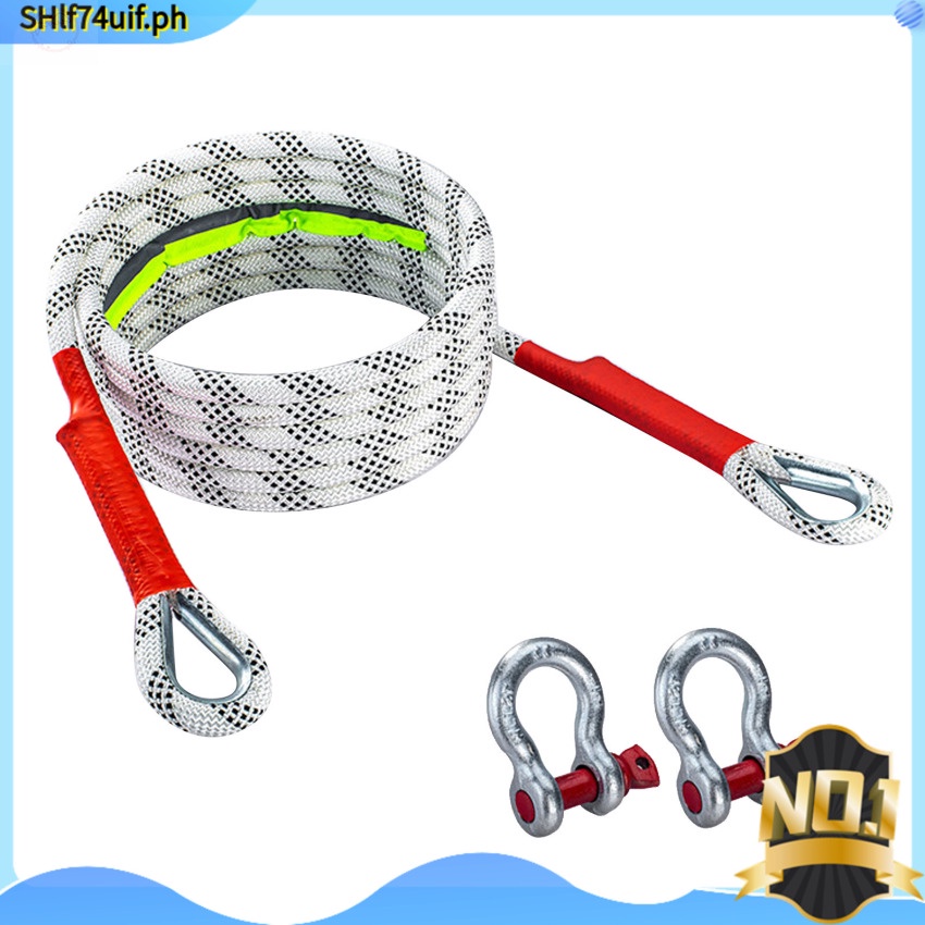 10 Ton 3 Meter Car Tow Rope Cable Towing Pull Rope Strap Snatch Car ...