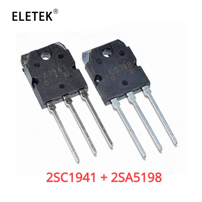 2Pair 2SC5198 2SA1941 TO3P (5PCS A1941 + 5PCS C5198) TO-3P Transistor ...