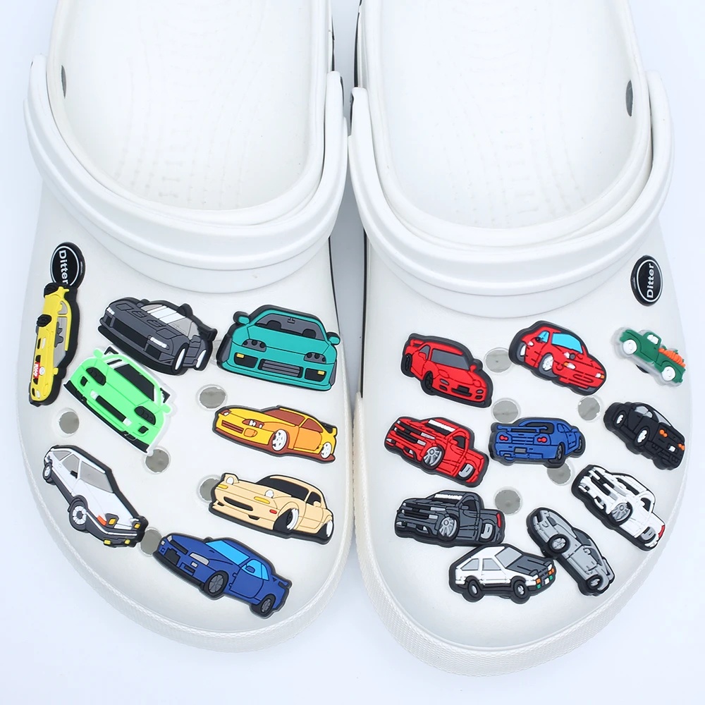 Cute Racing Car Jibbitz Original Truck Crocs Jibbits Jeep Cars Jibitz