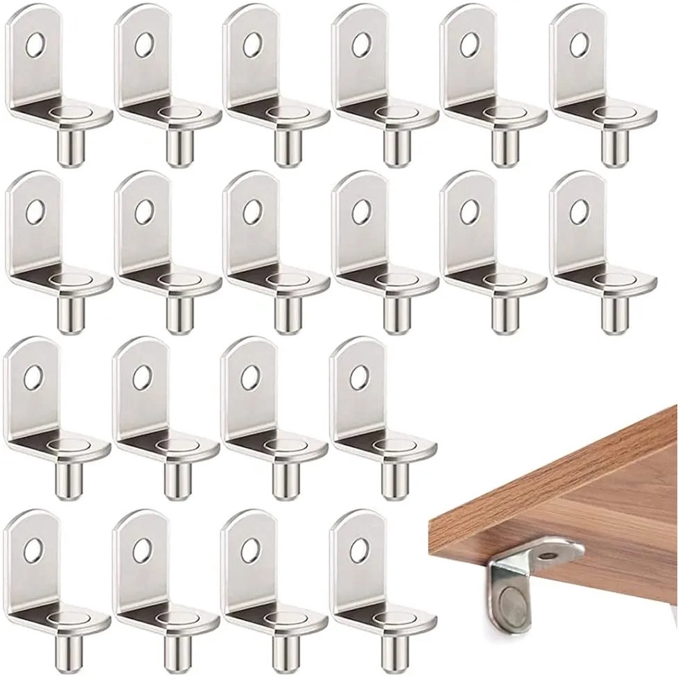 Shelf Brackets Support Studs Pegs Pin/Shelves Seperator Fixed Cabinet ...