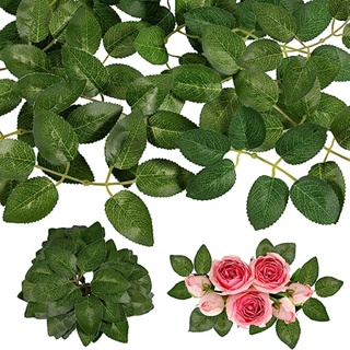 Bulk Rose Leaves Artificial Greenery Fake Rose Flower Leaves for DIY  Wedding Bouquets Centerpieces Party Decorations Rose Vine Wreath Garlands