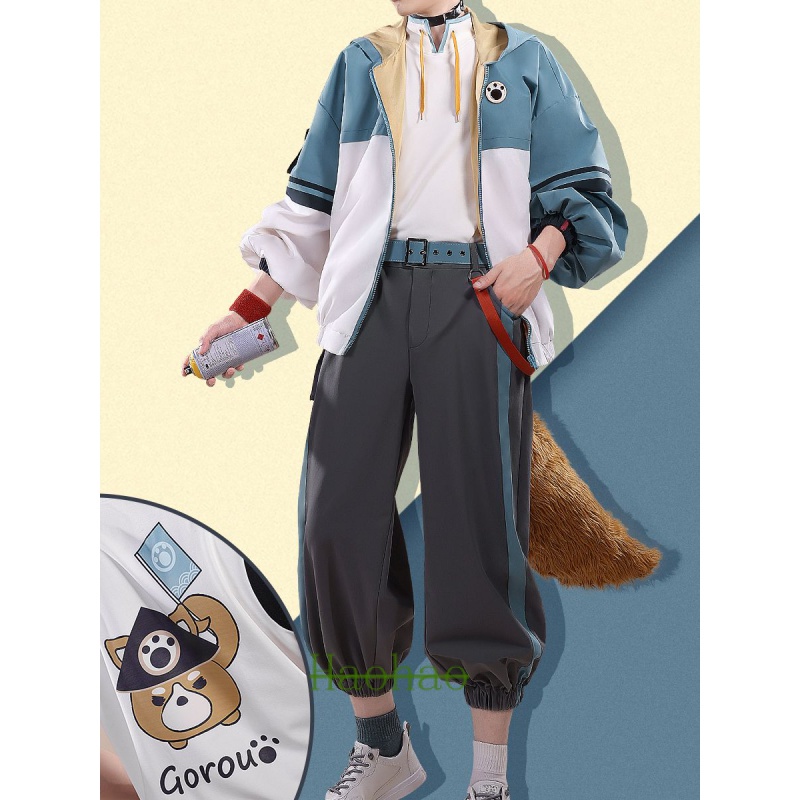 Genshin Impact cos gorou cosplay costume Goro animal ear is too cute ...