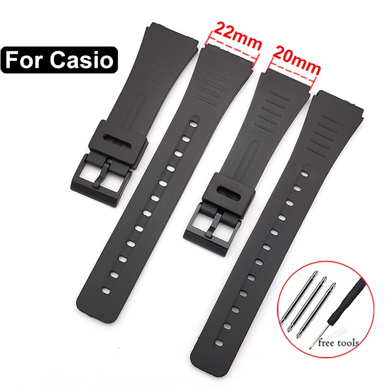 20mm 22mm Resin Watch Band for Casio Gshock Watch Strap Rubber Soft
