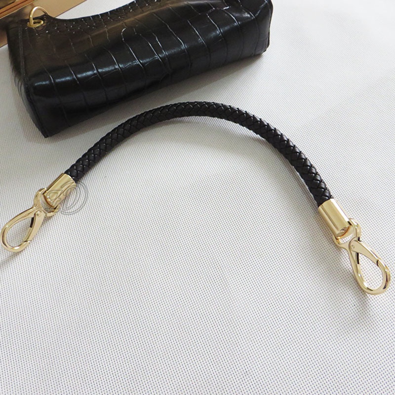 Bag strap suitable for carrying bags PU leather short straps bag