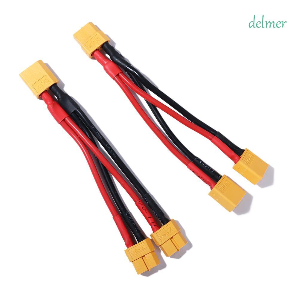 DELMER Parallel Battery Cable XT60 Plug Durable Y Splitter Wire One