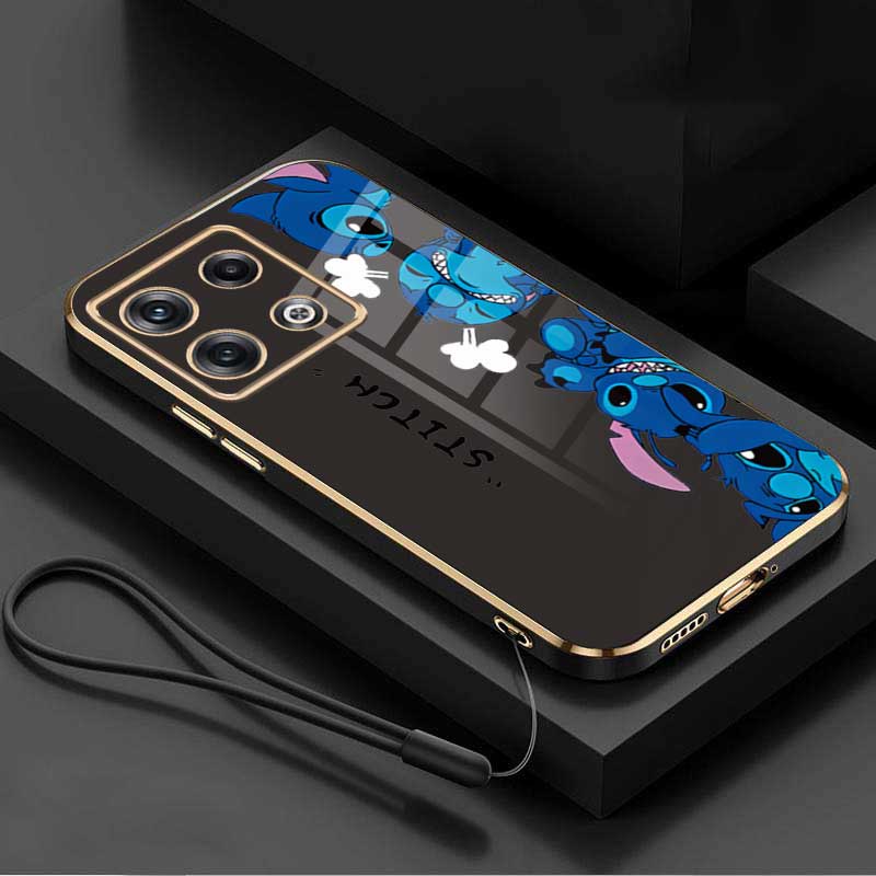 Xiaomi Poco X6 Pro Poco M6 Pro X6pro X5 Pro 5g Cute Stitch Glossy Silicon Tpu Case Full Lens 1013