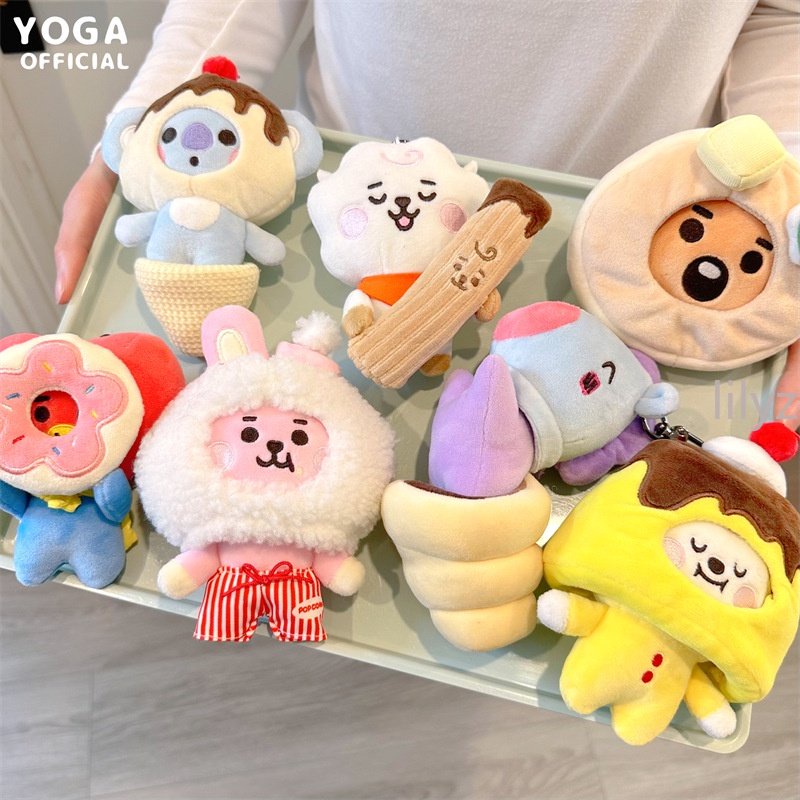 Peluche De Cooky Bt21 BTS BT21 Dessert Cake Keychains Plush Toy