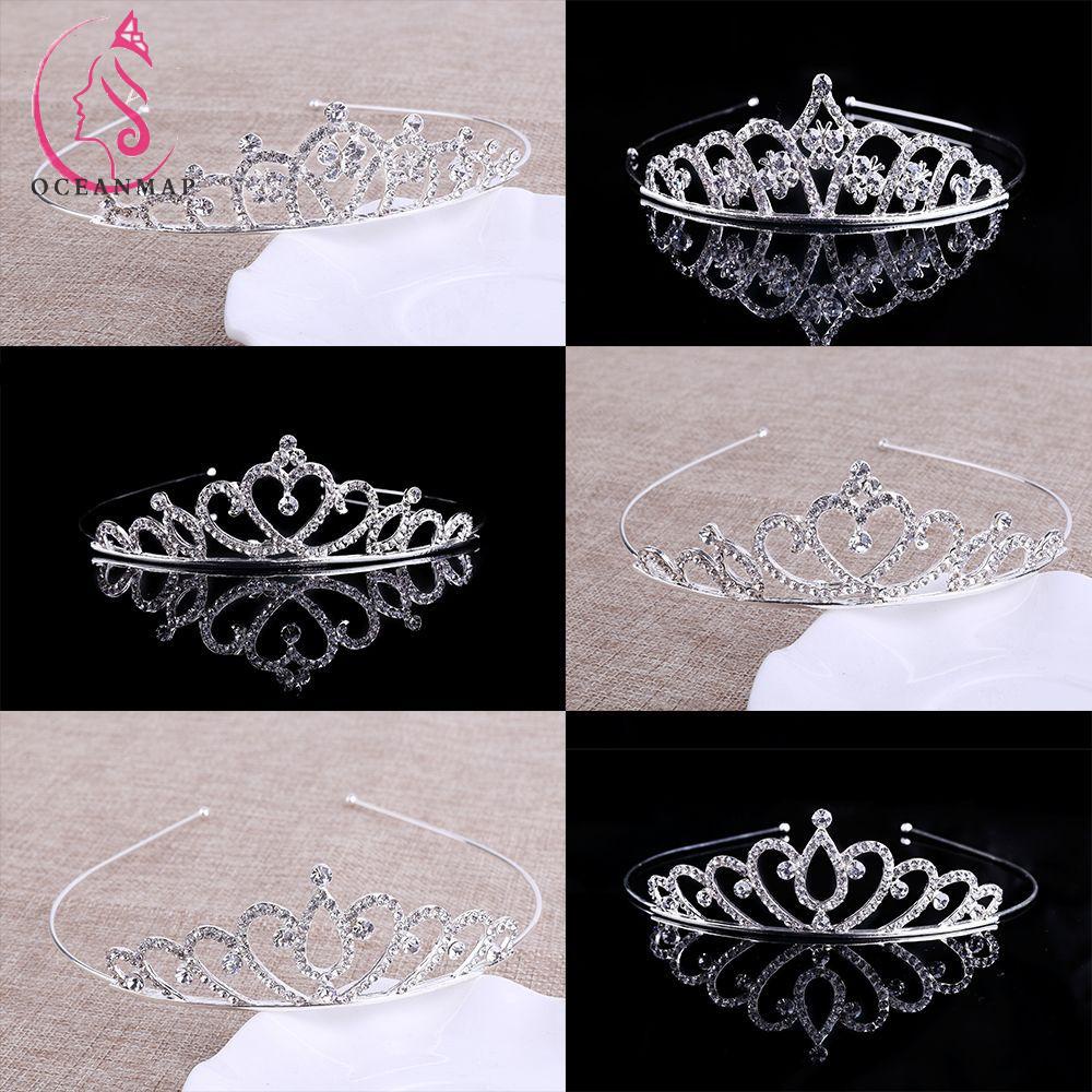 OCEANMAP High Quality Crystal Rhinestone Crown Headband Party Tiaras ...
