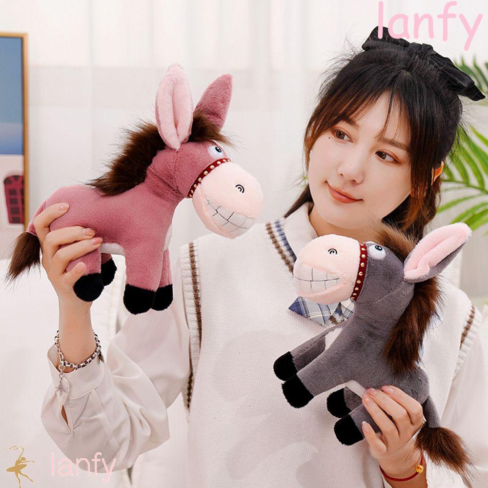 LANFY Donkey Plush Toy Stuffed Animal Toy Children Gift Plushie Dolls
