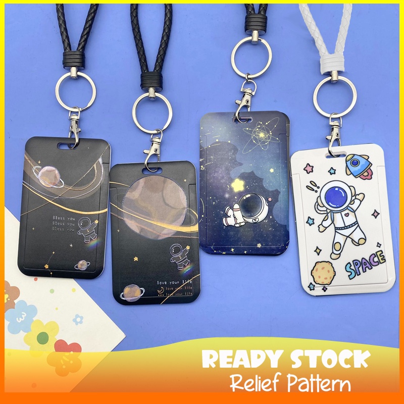 Card Holder Hand Rope Lanyard with Astronaut Design for Bus, Bank ...