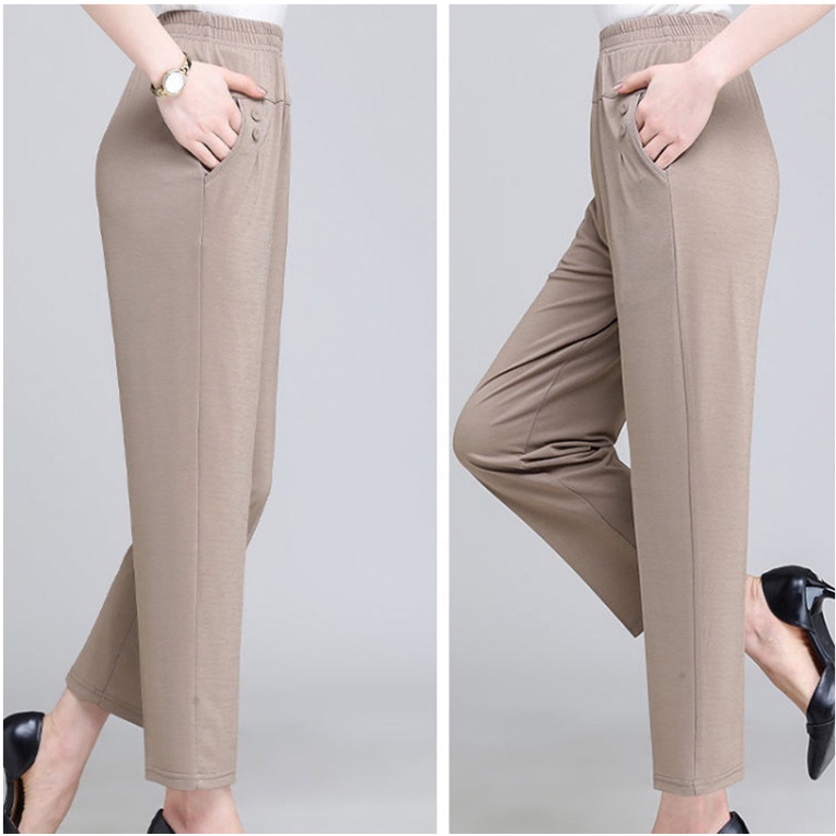 [linyufeng2.ph] Long Harem Pants for Women Plus Size M-3XL High Waist ...